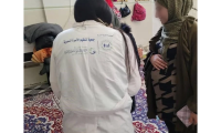 Gravid kvinde fra Syrien efter jordskælv